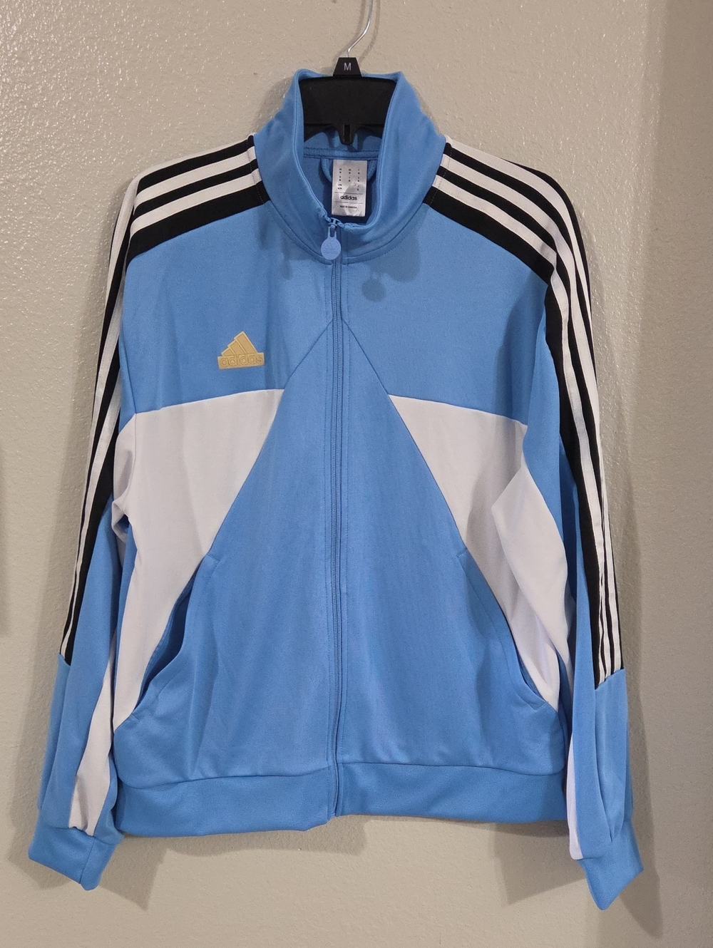 Adidas Men’s Light Blue & White Track Jacket